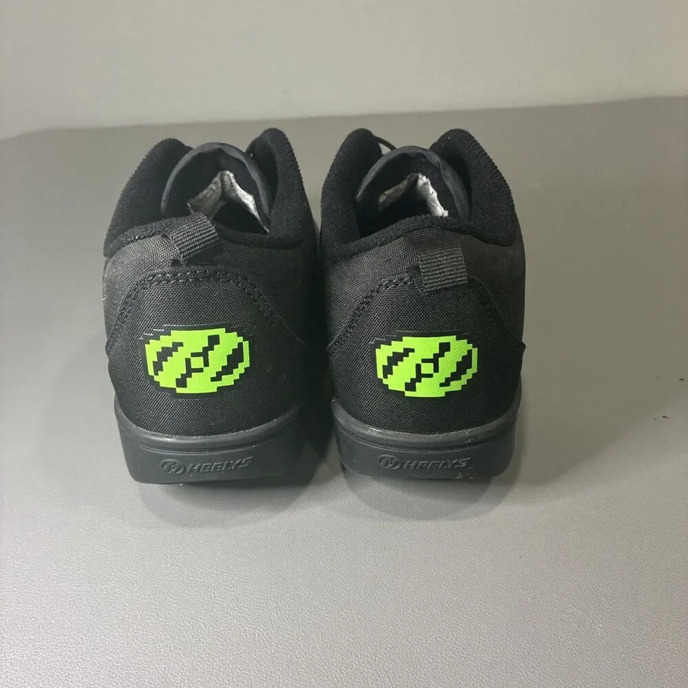 Heelys Pro 20 Minecraft Black Skate Shoes With Wheels Youth 4  Worn Once